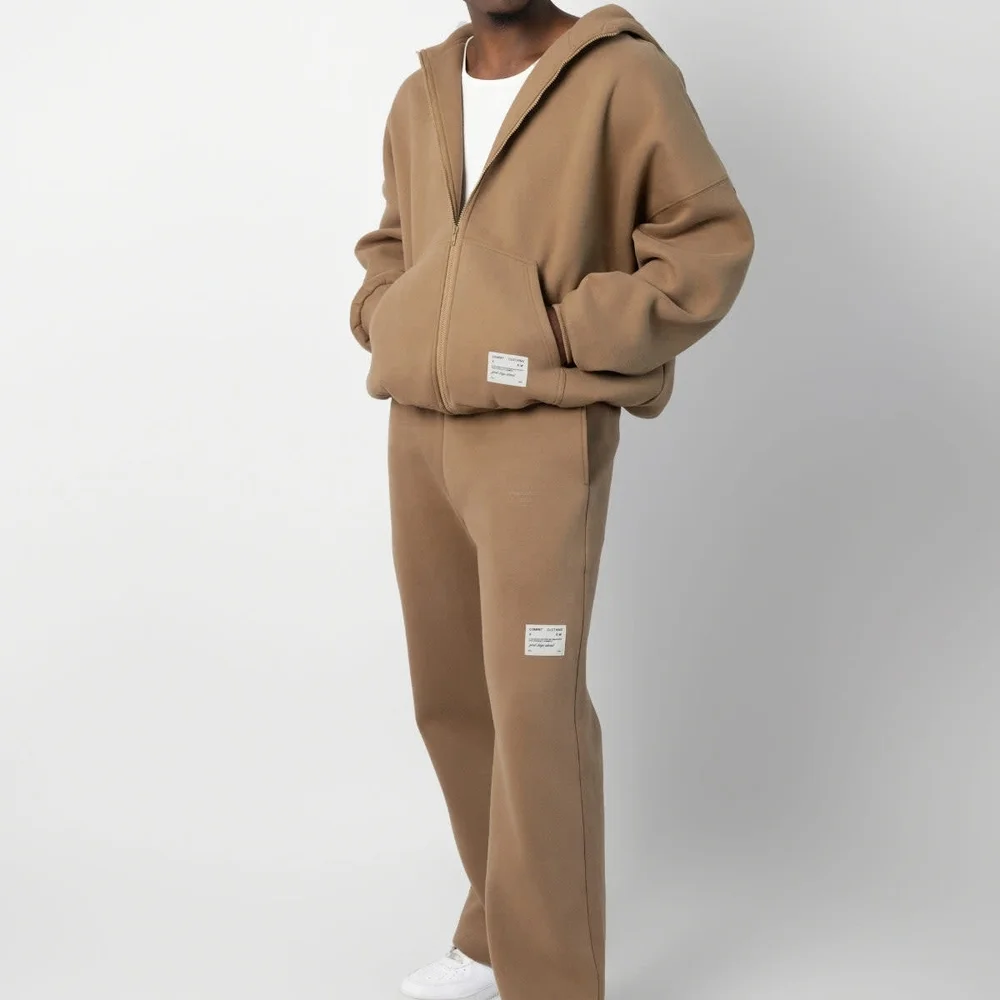 Nwot Comfrt Affirmation Straight Leg Sweatpants Color Teddy - Picture 3 of 7